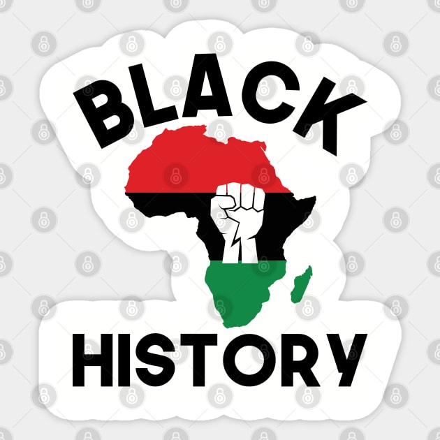 Black Power, Black History Month, Africa Sticker by UrbanLifeApparel